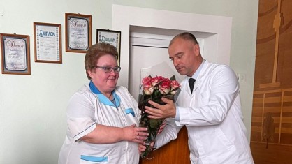 Поздравления стали завершающим аккордом минувшей рабочей недели в Брестской городской поликлинике № 2